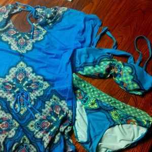 Prana bikini with swim cover